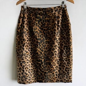 Vintage women’s animal print pencil skirt, size 8